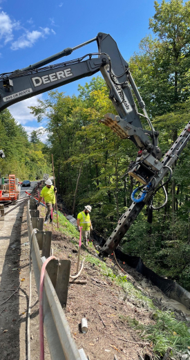 PJ Construction geotechnical drilling operation