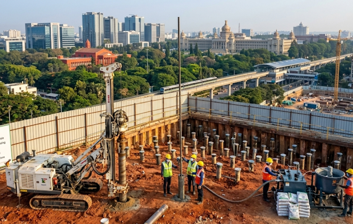 Micropile Installation - Bangalore